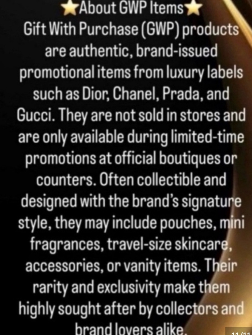 GWP CHANEL Logo White & Black Patterned Compact Umbrella - Picture 5 of 5